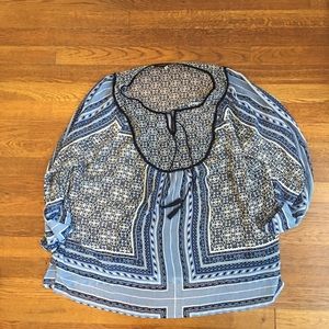 Rose & Olive 1X Blouse. Sheer with under tank